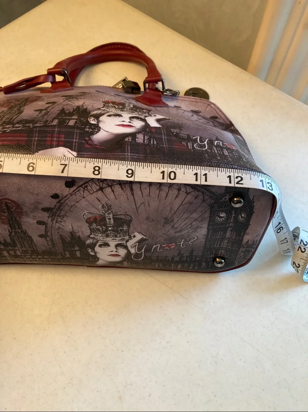 YNOT? Twiggy in London Dome 2-1 Satchel. NWOT - Picture 8 of 9